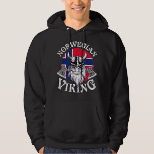 Viking Grappig Noorwegen Vlag Vikingen Hoodie