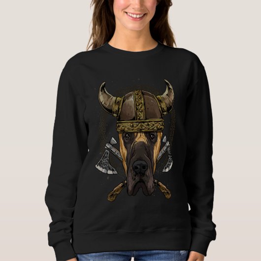 Viking Great Dane Renaissance Norse Pagan Valhalla Trui (Voorkant)