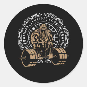 Viking Gym Ronde Sticker