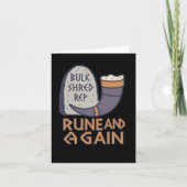 Viking Gym Rune en Gain Fitness Gezegde voor Spier Kaart (Voorkant)