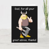 Viking Happy Vaderdag Kaart (Voorkant)