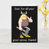 Viking Happy Vaderdag Kaart (Gele Bloem)