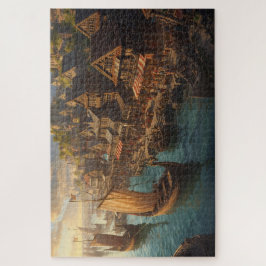 Viking Harbor Jigsaw Puzzle Legpuzzel
