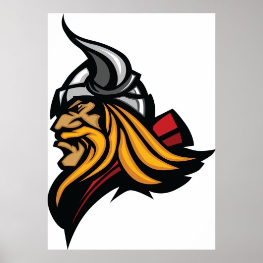 Viking Head Poster (Voorkant)
