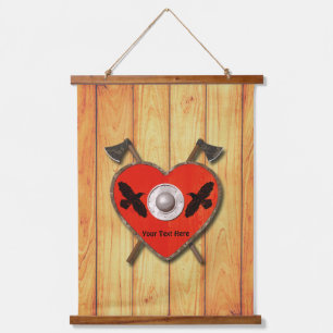 Viking Heart Shield - Ravens Hangend Wandkleed
