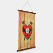 Viking Heart Shield - Ravens Hangend Wandkleed (Gebogen)