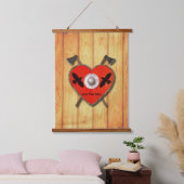 Viking Heart Shield - Ravens Hangend Wandkleed (Slaapkamer)