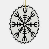 Viking Helm der Angst Keramisch Ornament (Rechts)