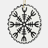 Viking Helm der Angst Keramisch Ornament (Links)