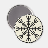 Viking Helm der Angst Magneet (Voorkant / Achterkant)