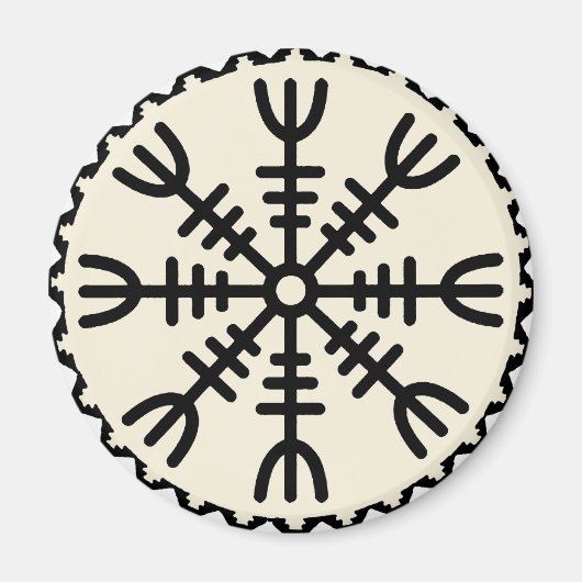 Viking Helm der Angst Magneet (Voorkant)