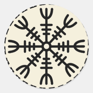 Viking Helm der Awe Ronde Sticker