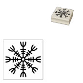 Viking Helm der Awe Rubberen Stempel (Gestempeld)