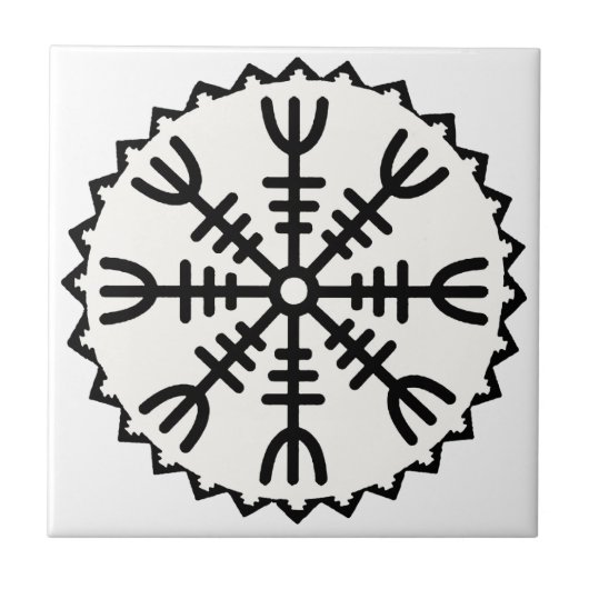 Viking Helm des Schrikkeldis Tegeltje (Voorkant)