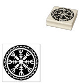 Viking Helm of Awe Design rubberen stempel (Gestempeld)