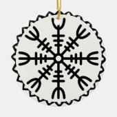 Viking Helm of Awe Keramisch Ornament (Voorkant)