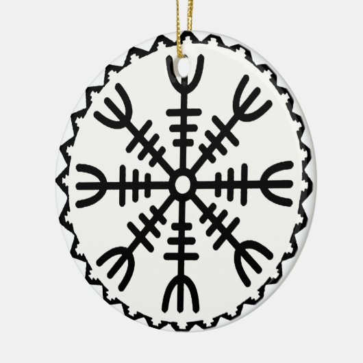 Viking Helm of Awe Keramisch Ornament (Links)