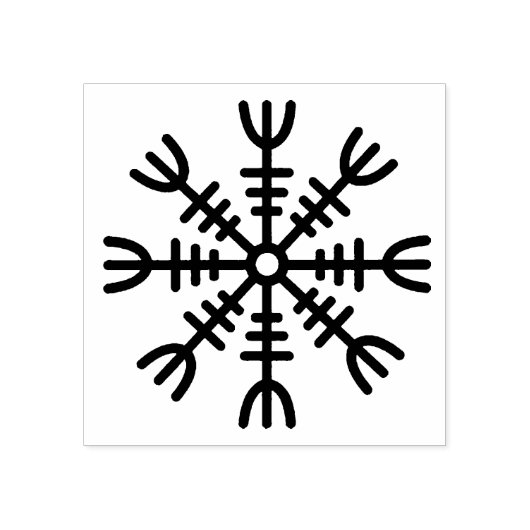 Viking Helm of Awe Rubber Design Stamp Rubberstempel (Afrduk)