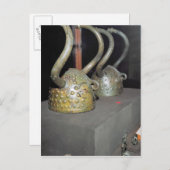 Viking helmet briefkaart (Voorkant / Achterkant)