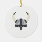 Viking Helmet Keramisch Ornament (Voorkant)