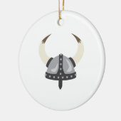 Viking Helmet Keramisch Ornament (Links)