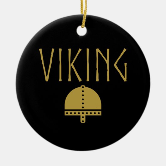 Viking Helmet Ornaments Keramisch Ornament (Voorkant)