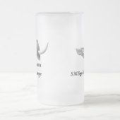 Viking Helmet & Wings-Personalized. Matglas Bierpul (Center)