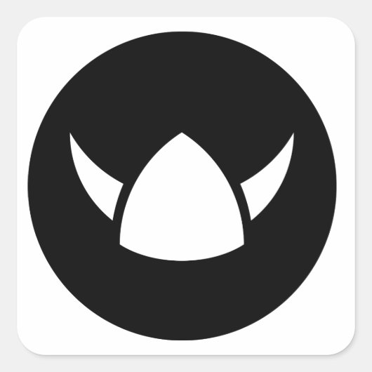 Viking Hero ideologie Vierkante Sticker (Voorkant)