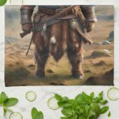 Viking Highland Koe, Theedoek (Gevouwen)