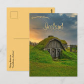 Viking Home in Vestrahorn Iceland Briefkaart (Voorkant / Achterkant)
