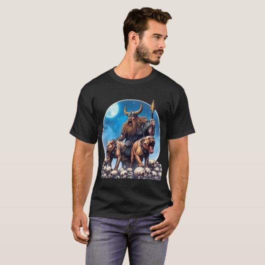 Viking honden 2 t-shirt (Voorkant volledig)