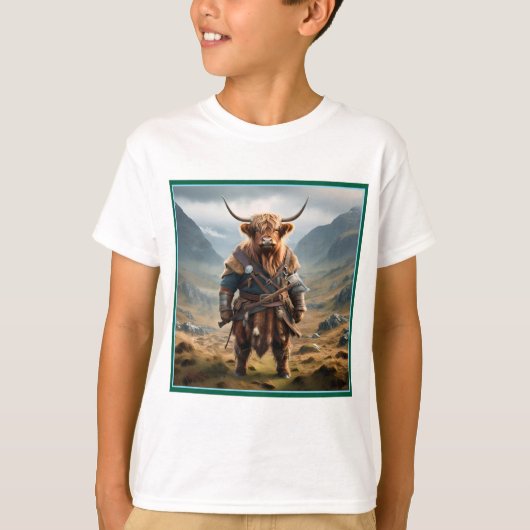 Viking Hoogland Koe, T-shirt (Voorkant)