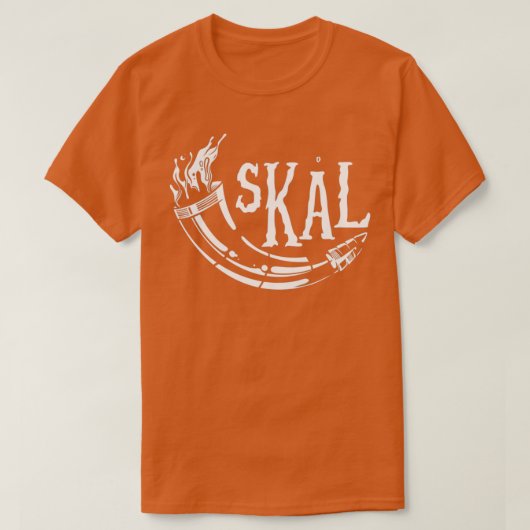 Viking horn skal t-shirt (Design voorkant)