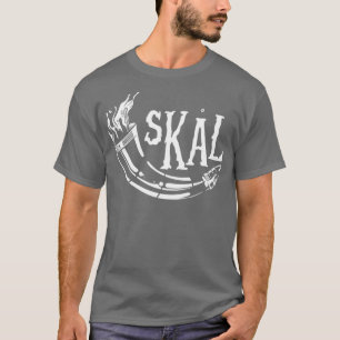 Viking horn skal t-shirt