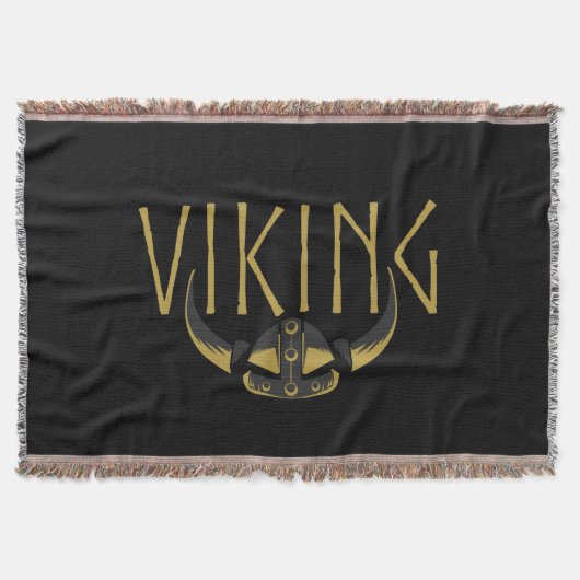 Viking Horned Helmet Blanket Deken (Voorkant)