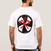Viking Huscarl Black en White Red Axes Shirt (Achterkant)