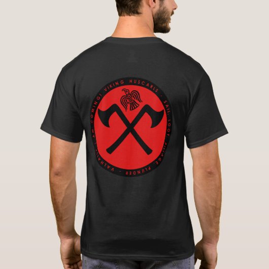 Viking Huscarl Red en Black Seal Shirt (Achterkant)