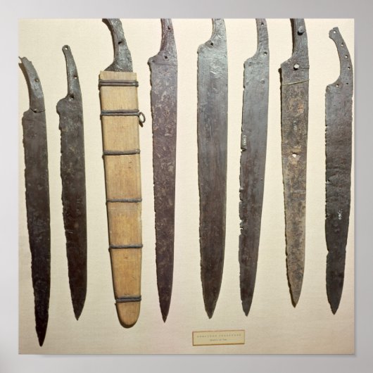 Viking ijzerbladen voor swords poster (Voorkant)