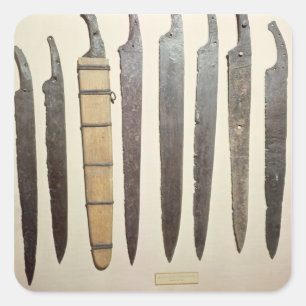 Viking ijzerbladen voor swords vierkante sticker
