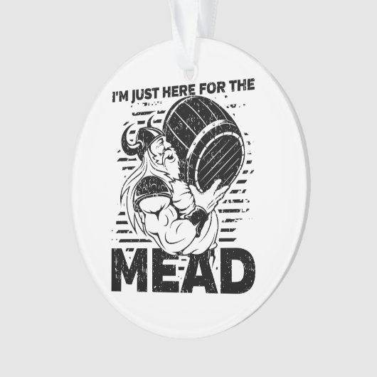 Viking ik ben hier voor de Mead Ornament (voorkant)