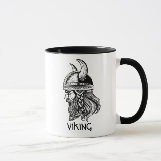 Viking in een helm mok (Rechts)