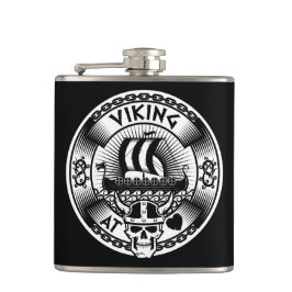 Viking in hart en nieren heupfles
