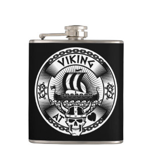 Viking in hart en nieren heupfles