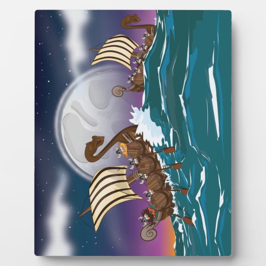 Viking invasievloot fotoplaat (Voorkant)