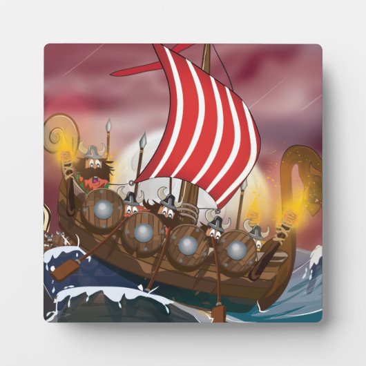 Viking invasievloot fotoplaat (Voorkant)