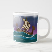 Viking invasievloot grote koffiekop (Rechts)