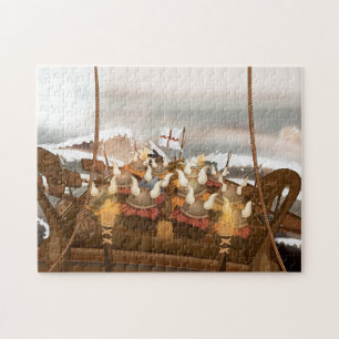 Viking invasievloot legpuzzel