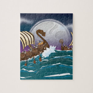 Viking invasievloot legpuzzel