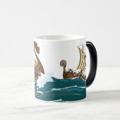 Viking invasievloot magische mok (Voorkant rechts)