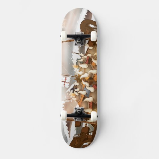 Viking invasievloot persoonlijk skateboard (Voorkant)